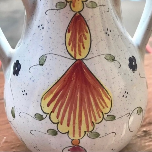 R. TION French Vase Ceramic Spring Multicolor NEW home art Summer/Fall GIFT! - Picture 4 of 9